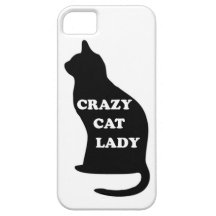 El mascota animal felino de la señora loca del gat iPhone 5 Case-Mate fundas