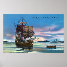 El Mayflower que aterriza en 1620 escena Impresiones