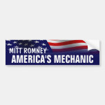 El mecánico de América - Romney Ryan 2012 Pegatina De Parachoque