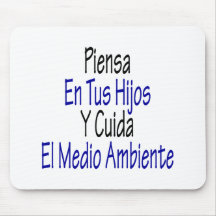 EL Medio Ambiente del En Tus Hijos Y Cuida de Pien Alfombrillas De Raton