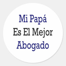 EL Mejor Abogado del Es de la papá del MI Pegatina Redonda