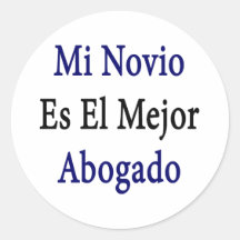 EL Mejor Abogado del MI Novio Es Pegatinas Redondas