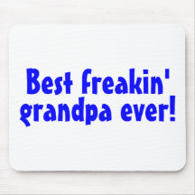 El mejor abuelo de Freakin siempre azul Tapetes De Raton