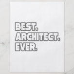 El mejor arquitecto nunca tarjeta publicitaria