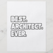 El mejor arquitecto nunca tarjeta publicitaria