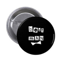 El mejor blanco del hombre en negro pin
