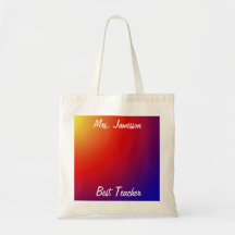 El mejor bolso de la lona del profesor, arco iris, bolsa