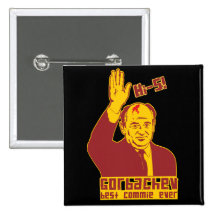 El mejor botón del Commie de Gorbachev nunca Pin