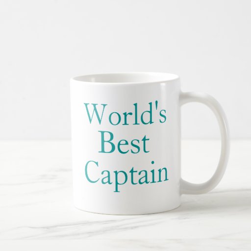 El mejor capitán de los mundos tazas de café