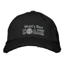 El mejor coche del voleibol del mundo gorra de béisbol bordada