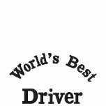 El mejor conductor de World'd, camisa bordada Camiseta Polo Bordada
