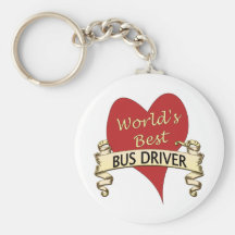 El mejor conductor del autobús del mundo llavero