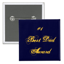El mejor cuadrado del Pin del premio del papá #1