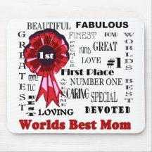 El mejor diseño de la mamá de la palabra de los mu tapetes de raton