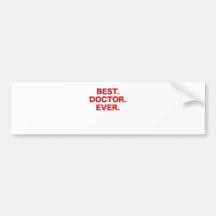 El mejor doctor Ever Etiqueta De Parachoque