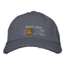 El mejor entrenador de béisbol del mundo gorras bordadas