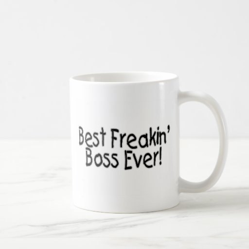 El mejor Freakin Boss nunca Taza