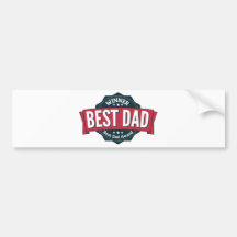 El mejor ganador del premio del papá etiqueta de parachoque