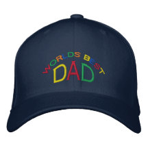 El mejor gorra del papá del mundo gorros bordados