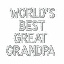 El mejor gran abuelo del mundo sudadera bordada con capucha