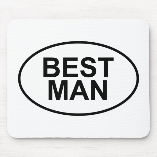 El mejor hombre que casa óvalo alfombrilla de ratones