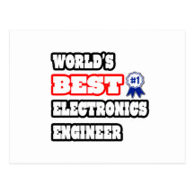 El mejor ingeniero electrónico del mundo tarjeta postal