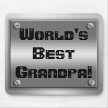 El mejor metal Mousepad del abuelo del mundo Alfombrilla De Ratón