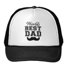 El mejor papá del mundo con el bigote gorros  