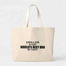 El mejor papá del mundo - taladradora bolsa lienzo