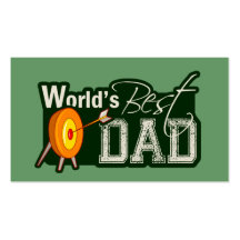 El mejor papá del mundo; Tiro al arco Tarjetas Personales