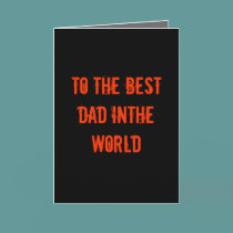 El MEJOR PAPÁ EN la tarjeta del día de WORLD>.Fath tarjetas