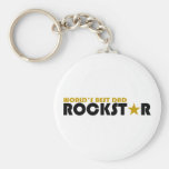 El mejor papá Rockstar del mundo Llaveros Personalizados