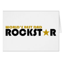 El mejor papá Rockstar del mundo Tarjetas