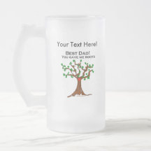 El mejor papá usted me dio raíces taza