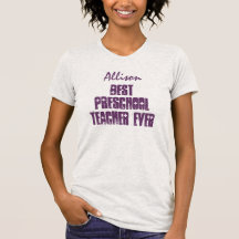 El mejor profesor preescolar nunca o cualquier esp camiseta