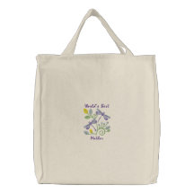 El mejor tote de las libélulas de Emrbroidered de  Bolsa De Mano Bordada