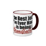 El mejor trabajo está siendo un abuelo tazas de café