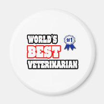 El mejor veterinario del mundo imán para frigorifico