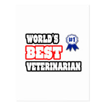El mejor veterinario del mundo tarjetas postales