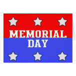 El Memorial Day invita a rojo y al azul con las es Felicitacion