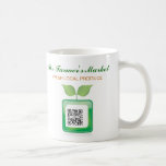 El mercado del granjero de la plantilla de la taza