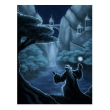el místico riega fantasía postales