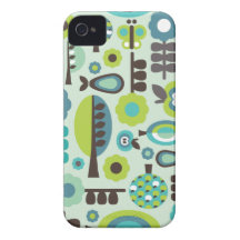 El modelo retro lindo florece la caja del iphone iPhone 4 cárcasas