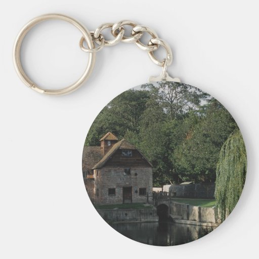 El molino de agua, Mapledurham, Oxford, Inglaterra Llavero Personalizado