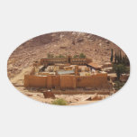 El monasterio Sinaí Egipto de Catherine antigua de Calcomanías De Óvales Personalizadas