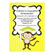 El Monkeying alrededor embroma la invitación de la