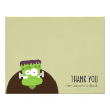 El monstruo de Frankenstein el | plano le agradece Invitacion Personalizada