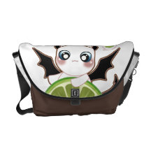 El monstruo lindo con negro se va volando la bolsa bolsas de mensajeria