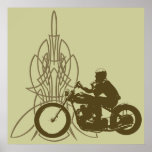El montar de Triumph del vintage Poster