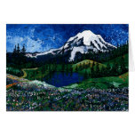 El Monte Rainier tarjetas